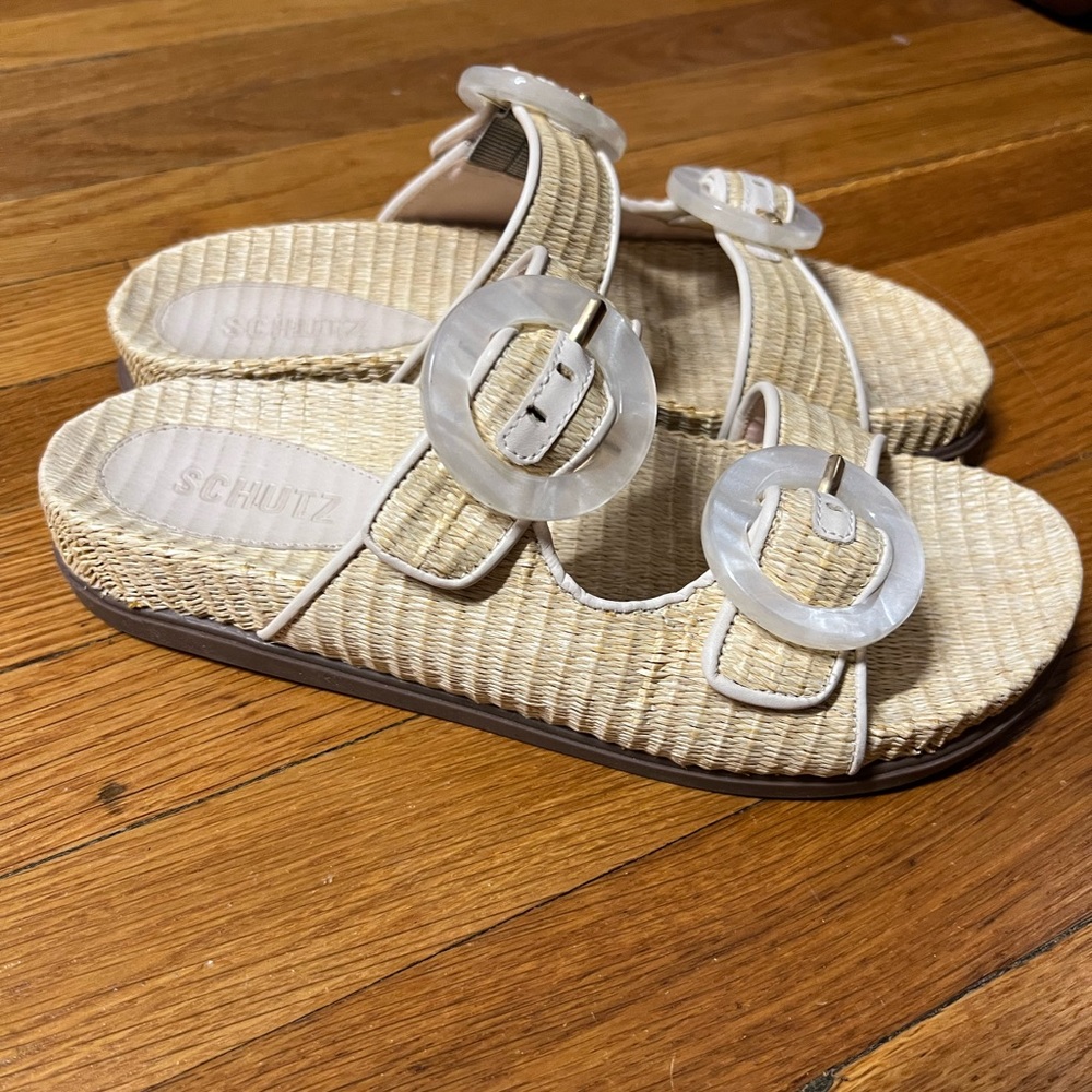 Schutz Coraline Jute Sandals
